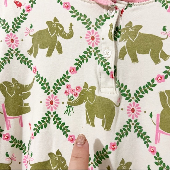 SET The Beaufort Bonnet Elephant Print Pajama Top and Pant Size Medium M - Picture 6 of 9